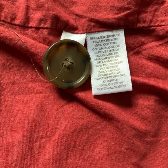 Trench Style Coat in Brick size 6 by Ann Taylor Loft - Picture 9 of 9